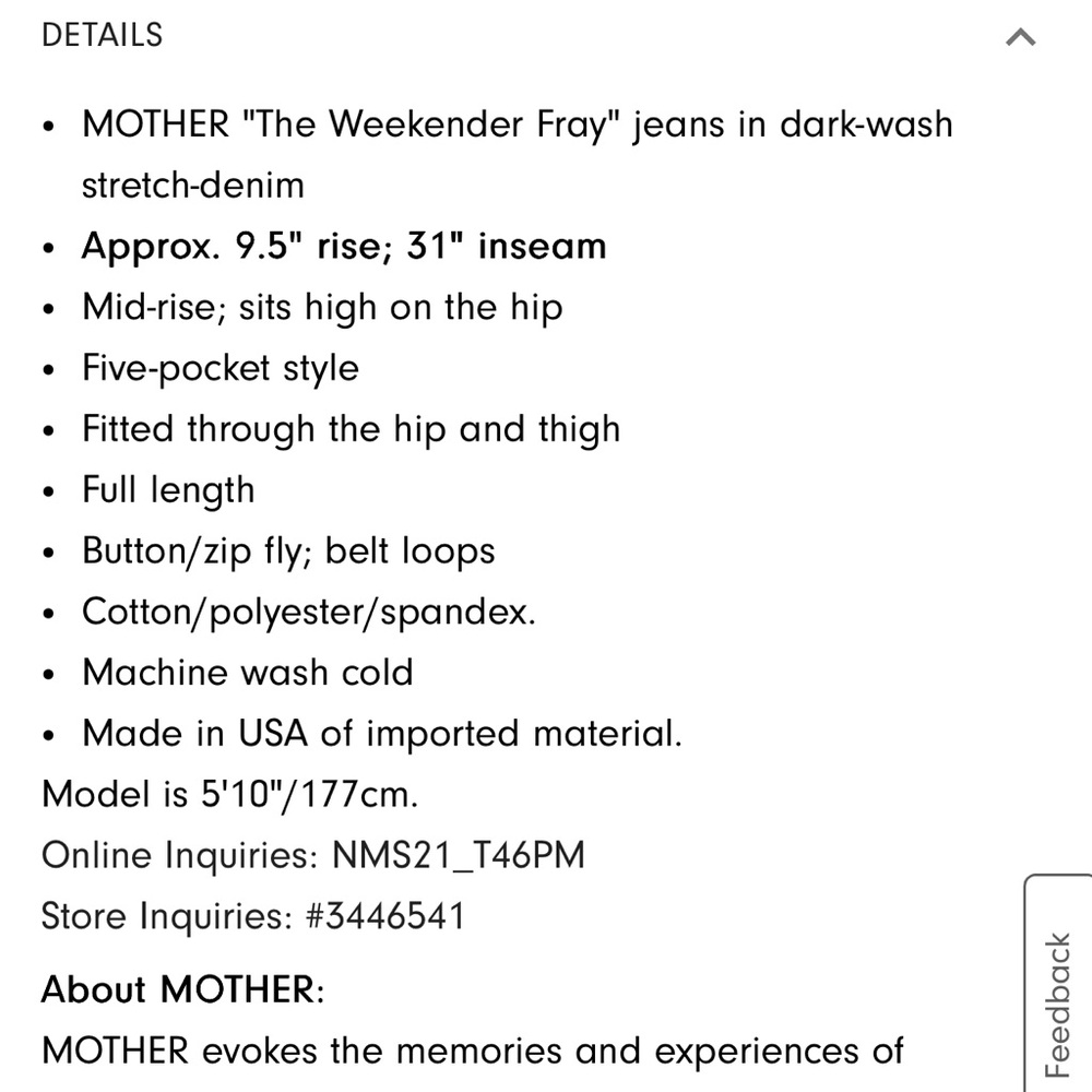 MOTHER The Weekender Fray in Heirloom - Picture 7 of 7